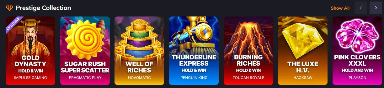 Popular Vegastars Pokies